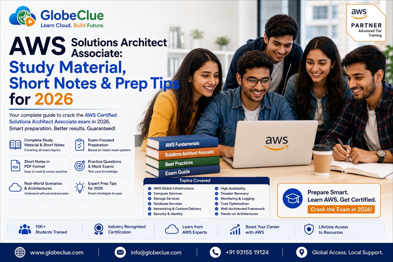 AWS Solutions Architect Associate: Study Material, Short Notes & Prep Tips for 2026